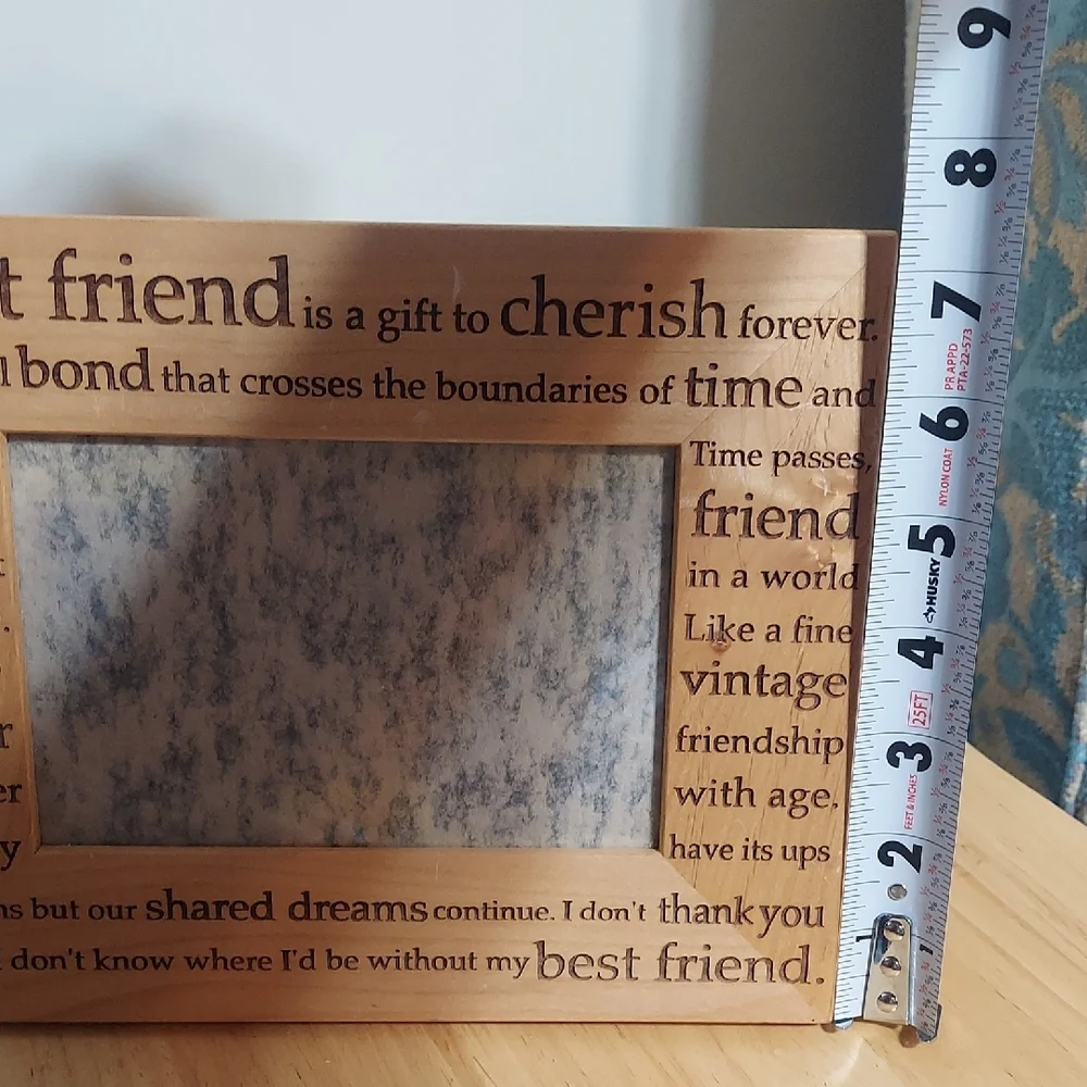 Wooden Friendship Picture Frame 4x6 